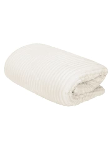 THE HOME DECO FACTORY Pled w kolorze kremowym - 220 x 180 cm