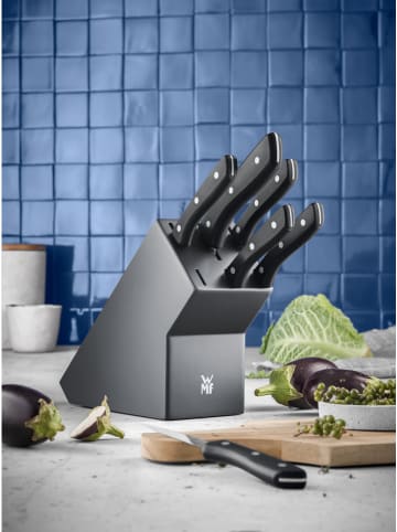 WMF 7tlg. Messer-Set "ProfiSelect" in Grau/ Schwarz
