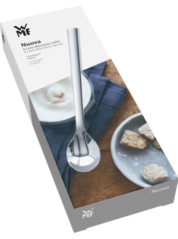 WMF 6er-Set: Edelstahl-Macchiatolöffel "Nuova" - (L)19 cm
