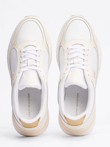 Tommy Hilfiger Skórzane sneakersy w kolorze białym