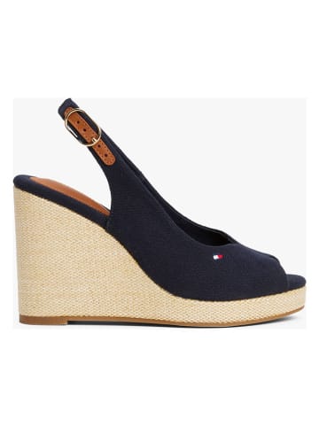 Tommy Hilfiger Keilsandaletten in Dunkelblau