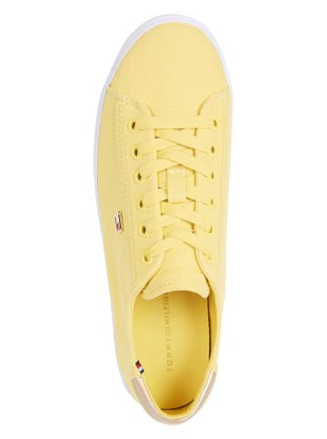 Tommy Hilfiger Leren sneakers geel