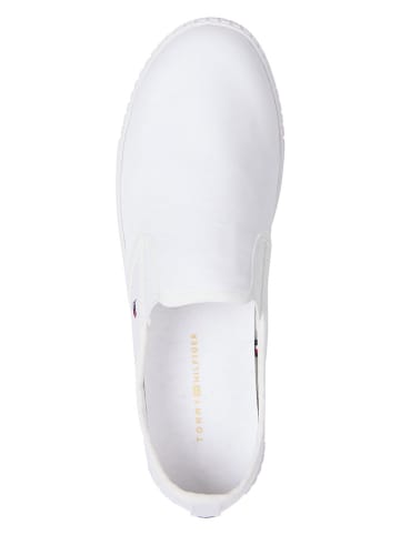 Tommy Hilfiger Leder-Sneakers in Weiß