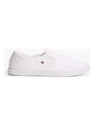 Tommy Hilfiger Leder-Slipper in Weiß