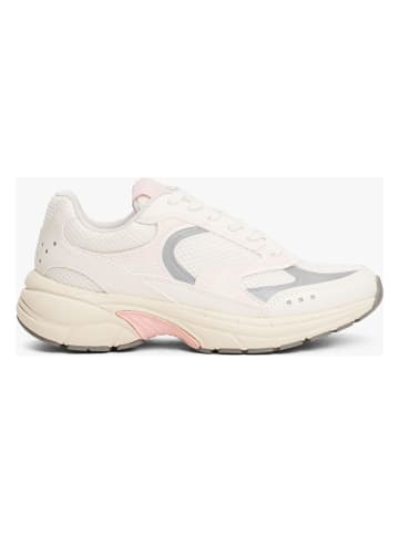 Tommy Hilfiger Leder-Sneakers in Creme