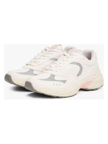 Tommy Hilfiger Leder-Sneakers in Creme