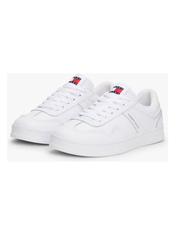 Tommy Hilfiger Leder-Sneakers in Weiß