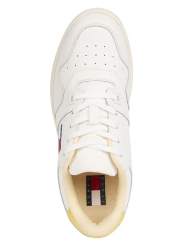 Tommy Hilfiger Skórzane sneakersy w kolorze białym