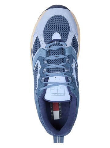 Tommy Hilfiger Skórzane sneakersy w kolorze błękitno-niebieskim