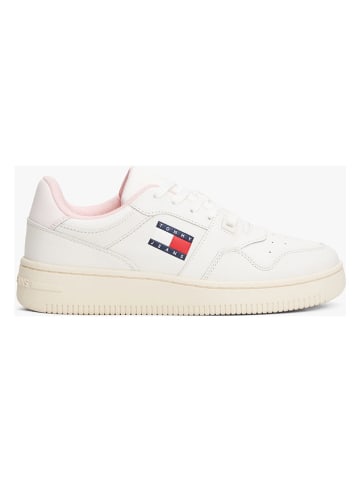 Tommy Hilfiger Leder-Sneakers in Weiß
