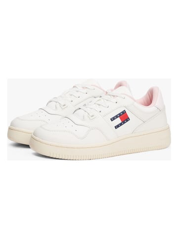 Tommy Hilfiger Skórzane sneakersy w kolorze białym
