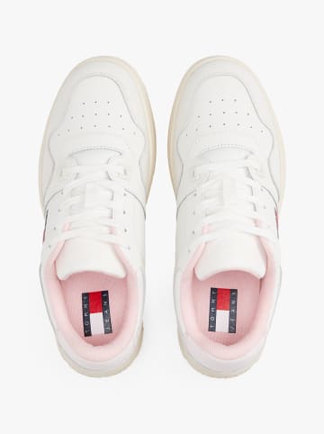 Tommy Hilfiger Skórzane sneakersy w kolorze białym