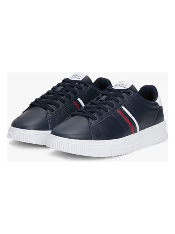 Tommy Hilfiger Skórzane sneakersy w kolorze czarnym