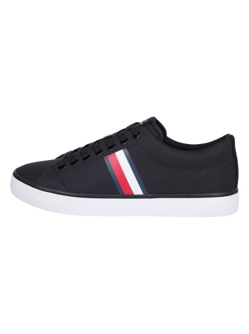 Tommy Hilfiger Skórzane sneakersy w kolorze czarnym