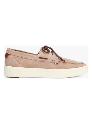 Tommy Hilfiger Leder-Mokassins in Beige