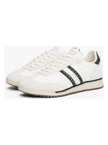 Tommy Hilfiger Leder-Sneakers in Creme