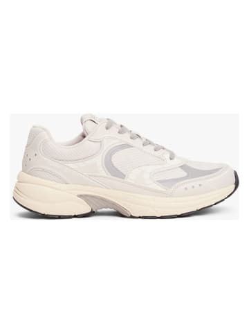 Tommy Hilfiger Leder-Sneakers in Creme