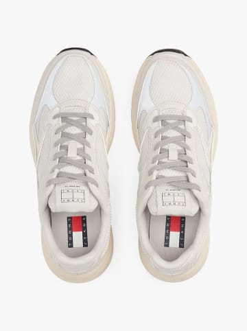 Tommy Hilfiger Leren sneakers crème