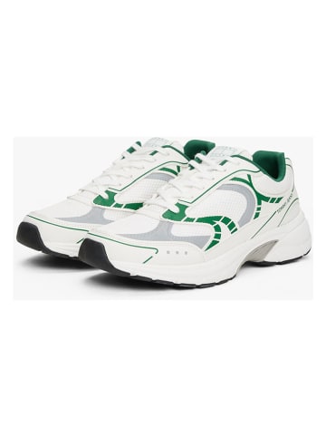 Tommy Hilfiger Leder-Sneakers in Creme