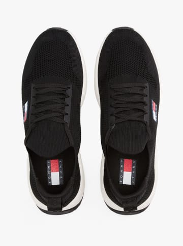 Tommy Hilfiger Skórzane sneakersy w kolorze czarnym