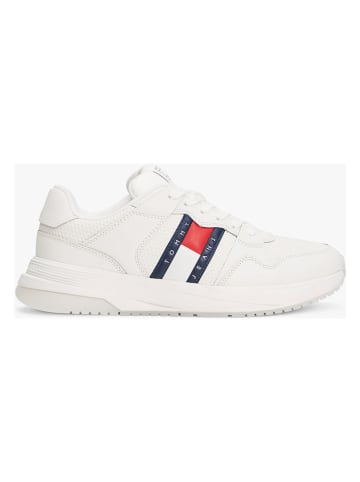 Tommy Hilfiger Skórzane sneakersy w kolorze białym