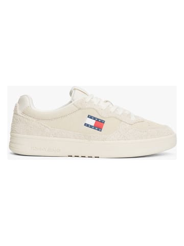 Tommy Hilfiger Skórzane sneakersy w kolorze beżowym
