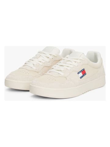 Tommy Hilfiger Skórzane sneakersy w kolorze beżowym