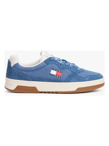 Tommy Hilfiger Leder-Sneakers in Blau