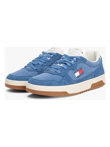 Tommy Hilfiger Leder-Sneakers in Blau