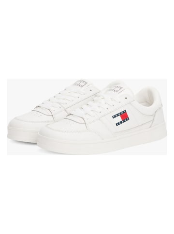 Tommy Hilfiger Leder-Sneakers in Weiß