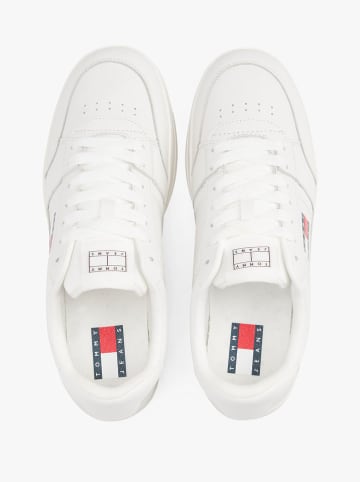 Tommy Hilfiger Skórzane sneakersy w kolorze białym