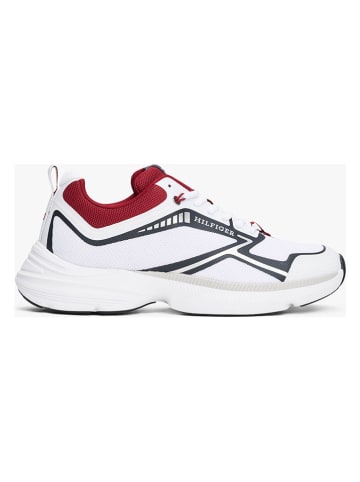 Tommy Hilfiger Sneakers in Weiß/ Dunkelblau