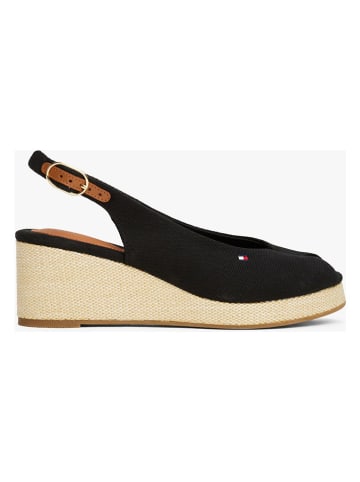 Tommy Hilfiger Keilsandaletten in Schwarz