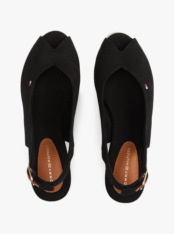 Tommy Hilfiger Keilsandaletten in Schwarz