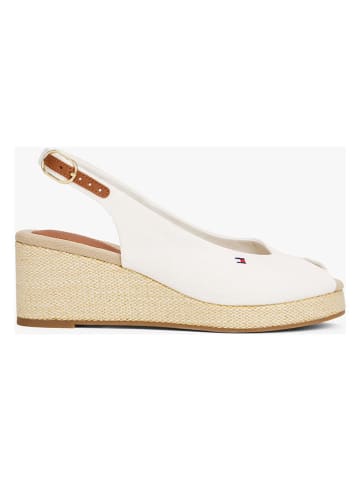 Tommy Hilfiger Sleehakpeeptoes wit