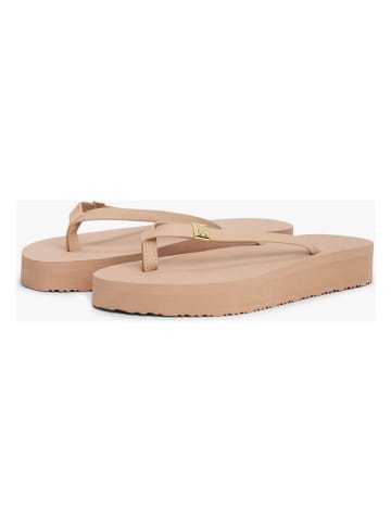 Tommy Hilfiger Zehentrenner in Beige