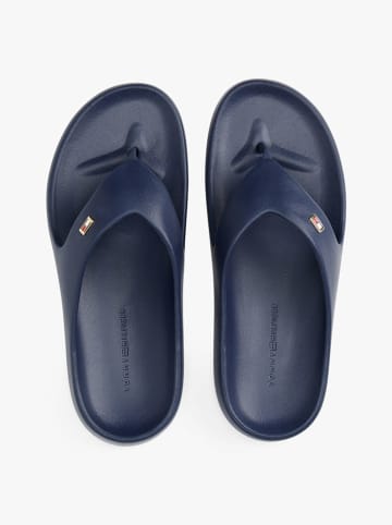 Tommy Hilfiger Zehentrenner in Dunkelblau