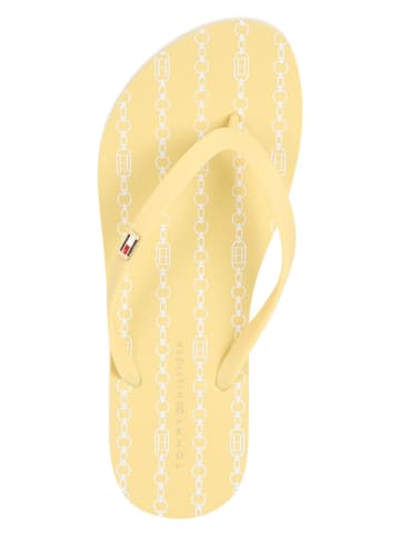 Tommy Hilfiger Zehentrenner in Gelb