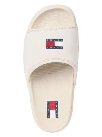 Tommy Hilfiger Klapki w kolorze kremowym