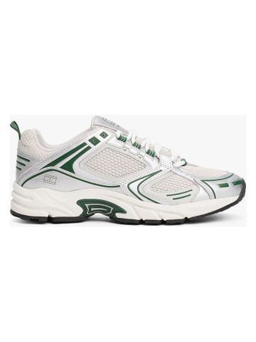 Tommy Hilfiger Sneakers in Weiß/ Silber/ Grün