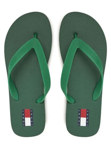 Tommy Hilfiger Zehentrenner in Grün