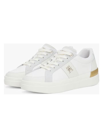 Tommy Hilfiger Leder-Sneakers in Weiß