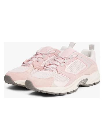 Tommy Hilfiger Leder-Sneakers in Rosa