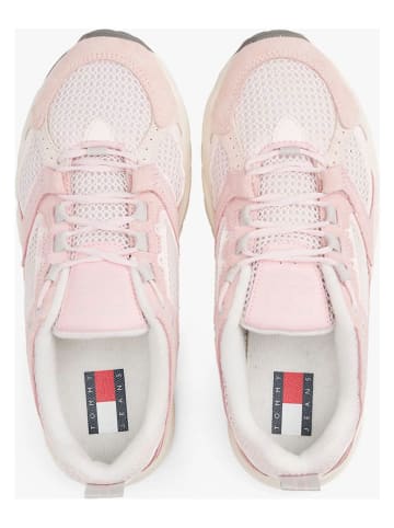 Tommy Hilfiger Skórzane sneakersy w kolorze jasnoróżowym