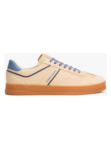 Tommy Hilfiger Leder-Sneakers in Creme