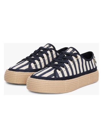 Tommy Hilfiger Sneakers in Beige/ Dunkelblau
