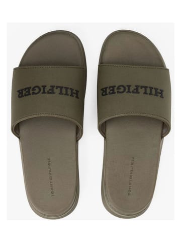 Tommy Hilfiger Pantoletten in Khaki