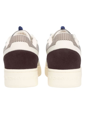 Tommy Hilfiger Leder-Sneakers in Creme