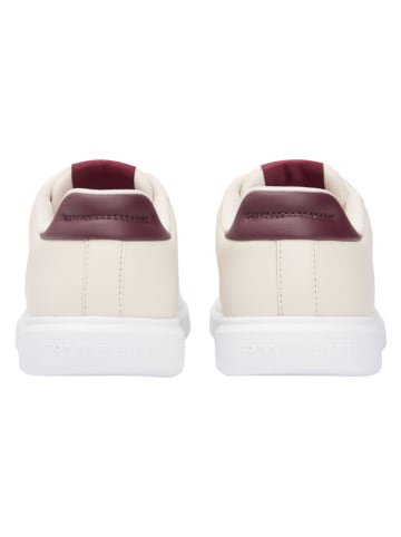 Tommy Hilfiger Skórzane sneakersy w kolorze kremowym
