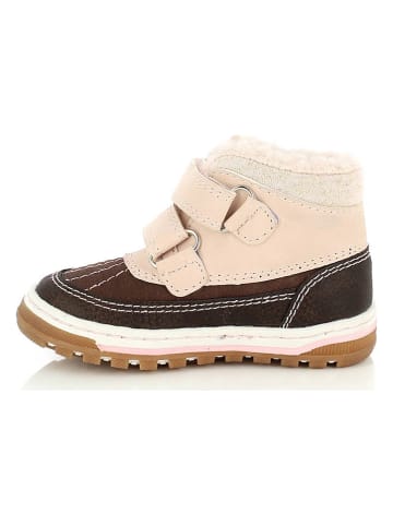 Kimberfeel Boots "Thais" beige/donkerbruin